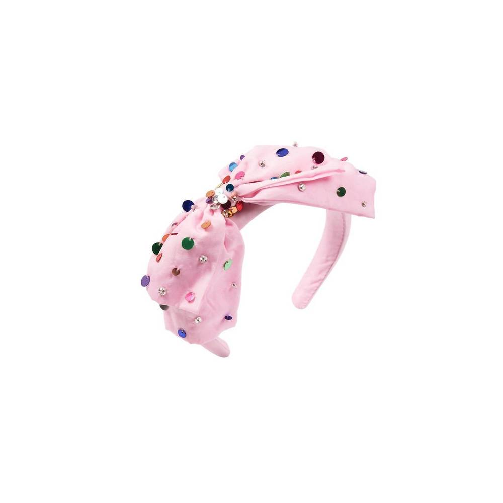 NEW TUTU DU MONDE girl's bow bliss headband in candy floss